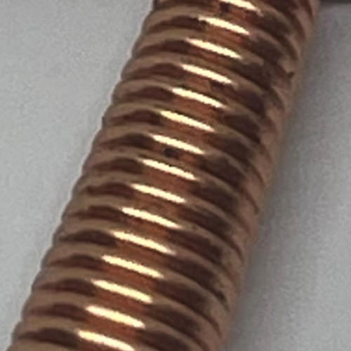 This is the bold copper cross color.